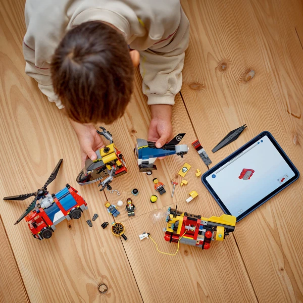 LEGO® CITY HELICOPTER, FIRE TRUCK & SUBMARINE REMIX