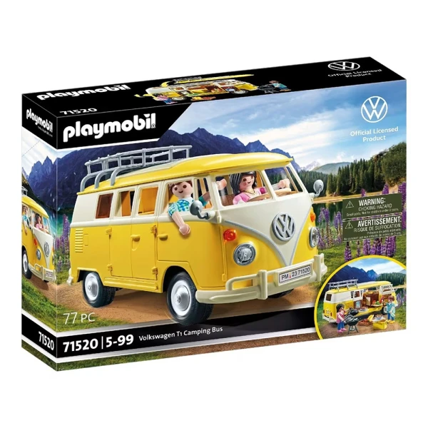 PLAYMOBIL VOLKSWAGEN T1 CAMPER BUS ΚΙΤΡΙΝΟ