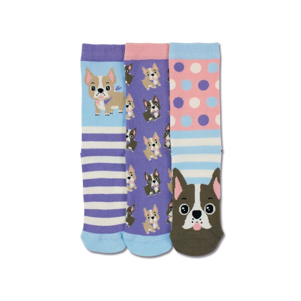 KIDS SOCKS No 30.5-38.5 SET 3 pieces WOOF