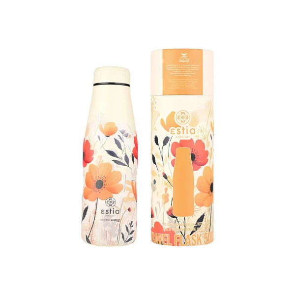 ESTIA HOME ART THERMAL TRAVEL FLASK 500ml - SUMMER REVERIE