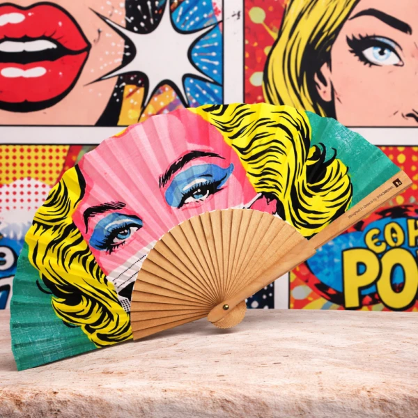 ΒΕΝΤΑΛΙΑ ΞΥΛΙΝΗ 23εκ. - POP ART MARILYN
