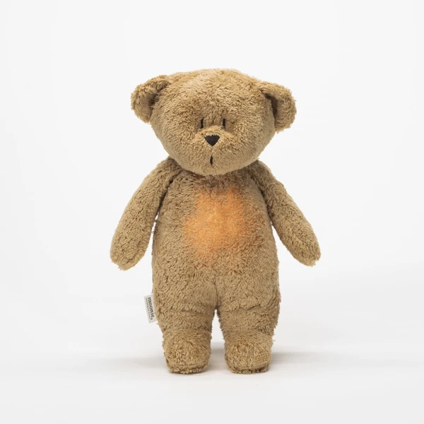 MOONIE 2.0 SLEEP AID ORGANIC HUMMING BEAR WITH A LAMP CAPPUCCINO