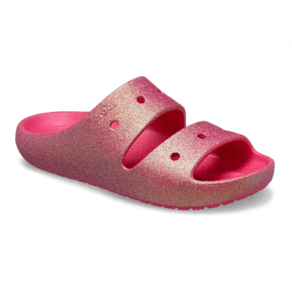 CROCS CLASSIC IRIDISCENT GLITTER SANDAL 2 DRAGON FRUIT