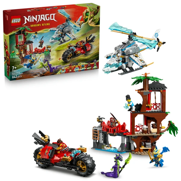 LEGO® NINJAGO® ΜΑΧΗ ΣΤΟ ΔΕΝΤΡΟΣΠΙΤΟ ΜΕ ΝΙΝΤΖΑ ΟΧΗΜΑΤΑ