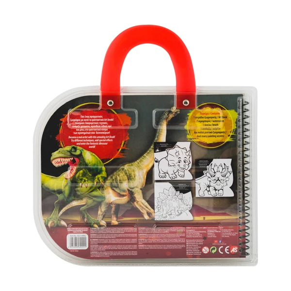 AS ART BOOK DRAWING SET DINOSAURS AND MONSTER TRUCKS FOR AGES 3+