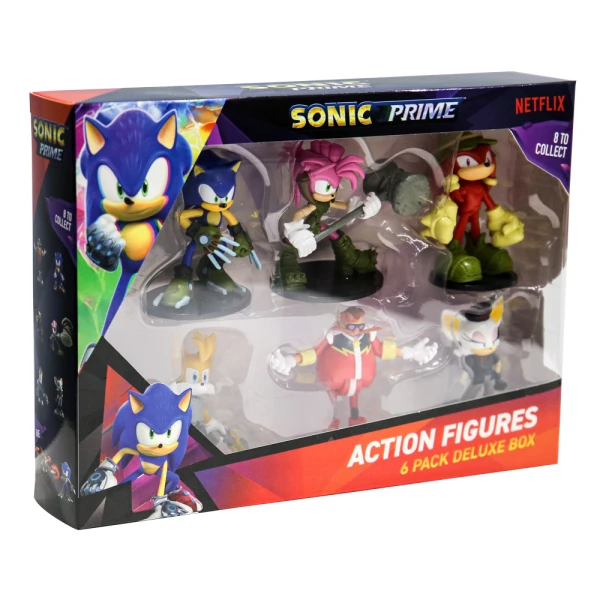 P.M.I. SONIC ARTICULATED ACTION FIGURES 7.5cm 6PACK S1