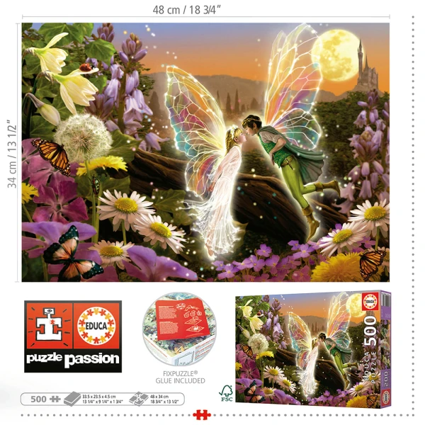 EDUCA PUZZLE 500 pcs FAIRIES THE KISS