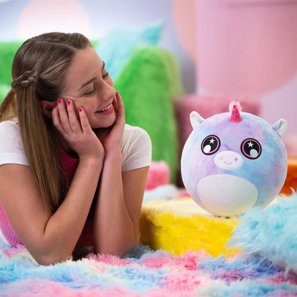 LITTLE BIGGIES FANTASY PLUSH BALL 22 cm  - PINK UNICORN