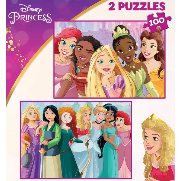EDUCA ΠΑΖΛ 2X100 τεμ. DISNEY PRINCESS