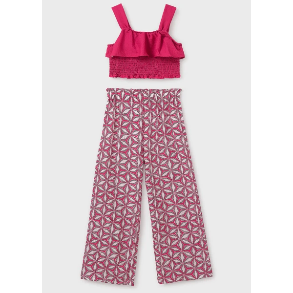MAYORAL SET TROUSERS LONG PRINTED POMEGRANATE 