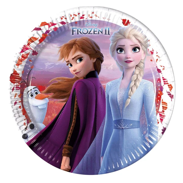 LARGE PLATES 23 cm FROZEN 2 FSC NEXT GEN. 8 pcs