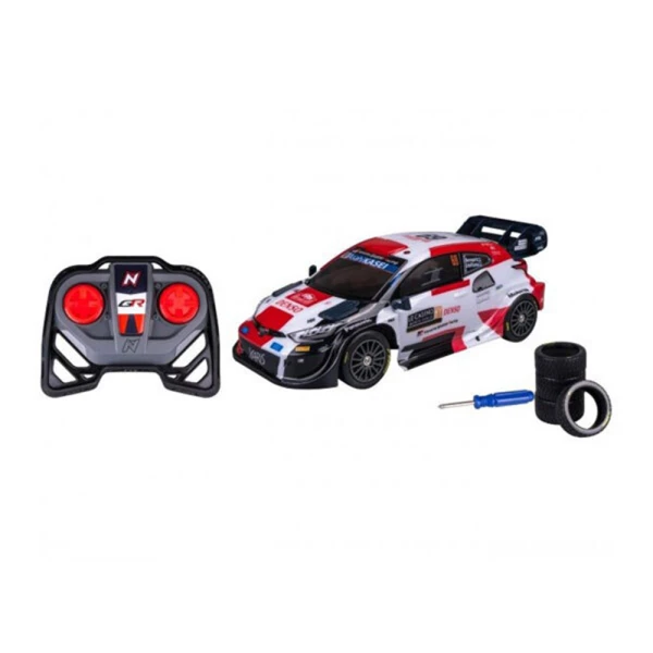 NIKKO ΤΗΛΕΚΑΤΕΥΘΥΝΟΜΕΝΟ ΑΥΤΟΚΙΝΗΤΟ RC 1:16 WRC TOYOTA GAZOO ΜΕ EXTRA ΛΑΣΤΙΧΑ