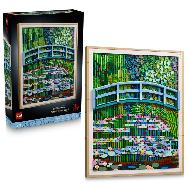 LEGO® ART CLAUDE MONET BRIDGE OVER A POND OF WATER LILIES