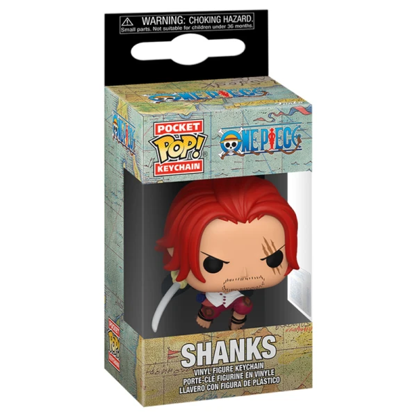 FUNKO POCKET POP! ONE PIECE ΜΠΡΕΛΟΚ ΜΕ ΦΙΓΟΥΡΑ ΒΙΝΥΛΙΟΥ SHANKS