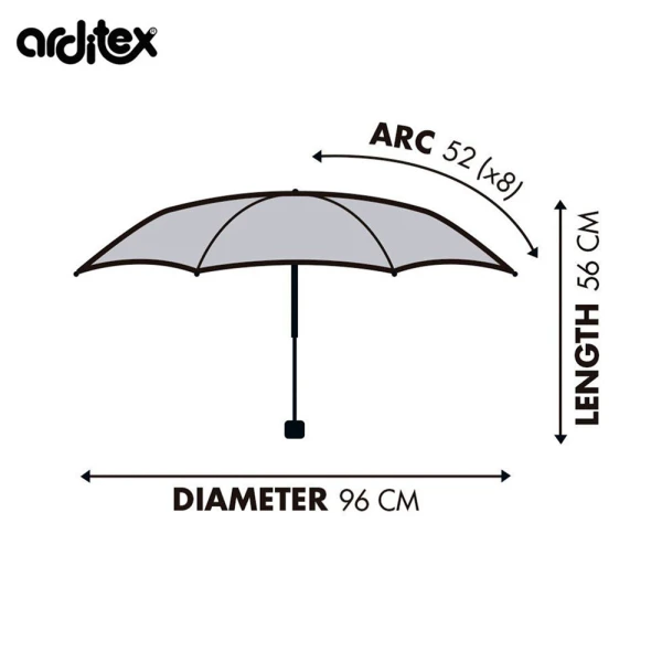 FOLDABLE UMBRELA 96 cm UNICORN - 3 DESIGNS