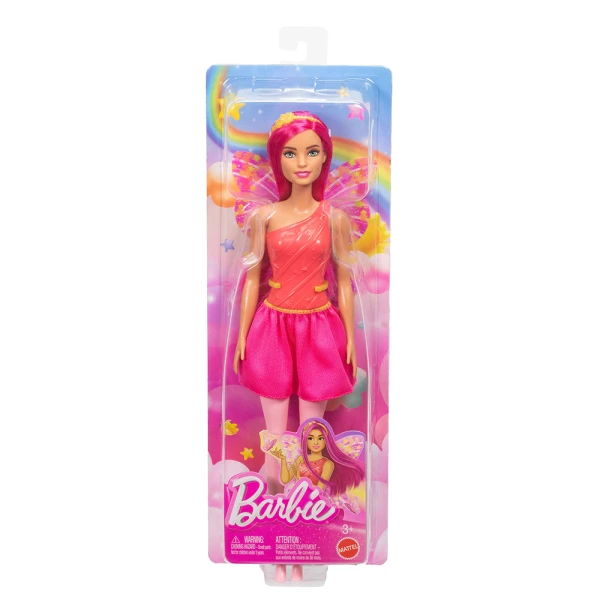 BARBIE ΚΟΥΚΛΑ ΝΕΡΑΪΔΑ ΜΠΑΛΑΡΙΝΑ ΡΟΖ ΦΤΕΡΑ