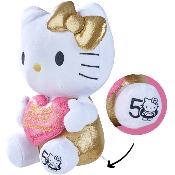 PLUSH 30 cm 50th ANNIVERSARY HELLO KITTY