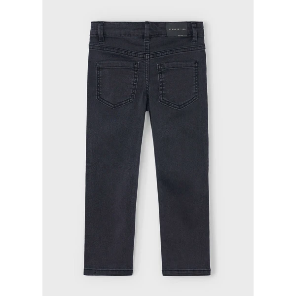 MAYORAL TROUSERS DENIM SLIM FIT BASIC BLACK 