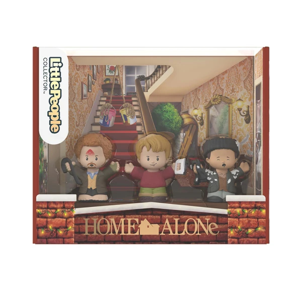 FISHER PRICE LITTLE PEOPLE SET WITH COLLECTIBLE FIGURES HOME ALONE
