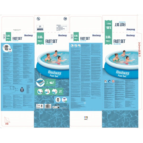 BESTWAY ΣΕΤ ΠΙΣΙΝΑ 366X76 εκ. FAST SET