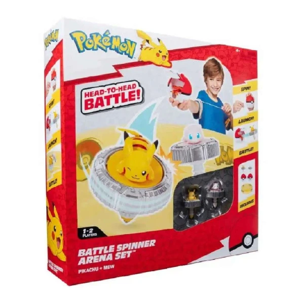 POKEMON BATTLE SPINNER WITH FIGURE AND ARENA