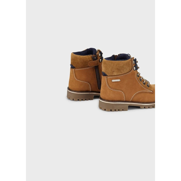 MAYORAL LEATHER BOOTS FLESH-COLORED