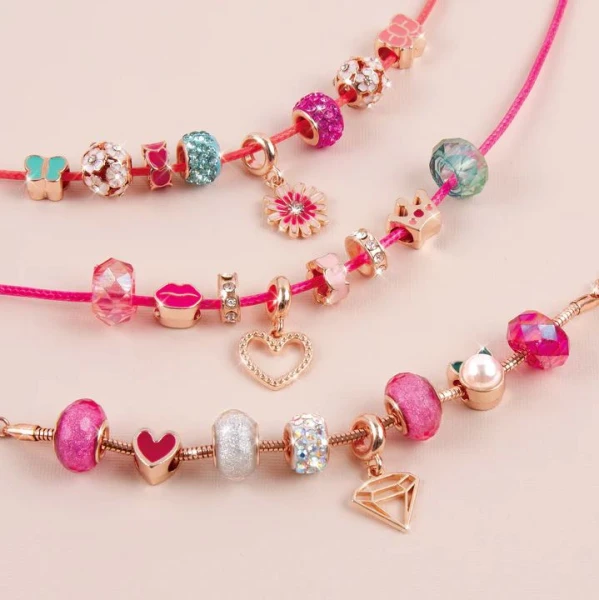 MAKE IT REAL - HALO CHARMS BRACELETS: THINK PINK 