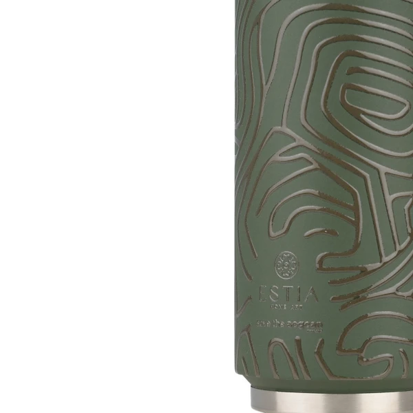 ESTIA HOME ART TRAVEL CUP 500ml - OLIVE FLOW