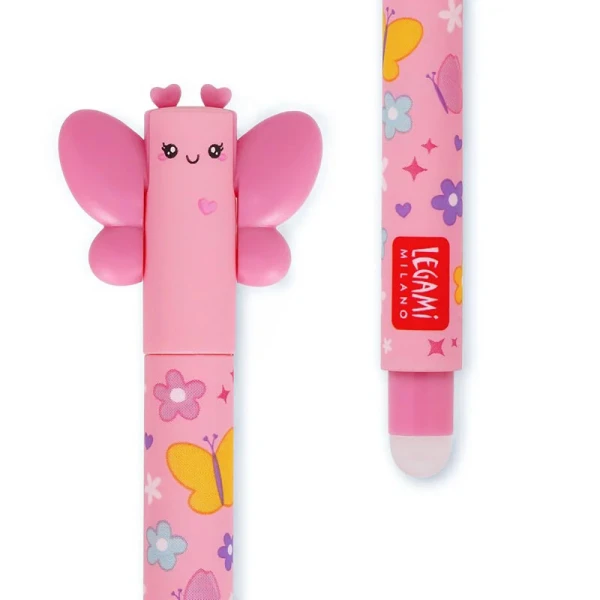 LEGAMI ERASABLE PEN PINK - BUTTERFLY