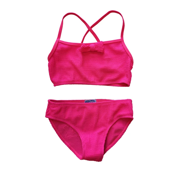 ENERGIERS 2 PCS GIRL\'S SWIMMING SET NEON FUCHSIA