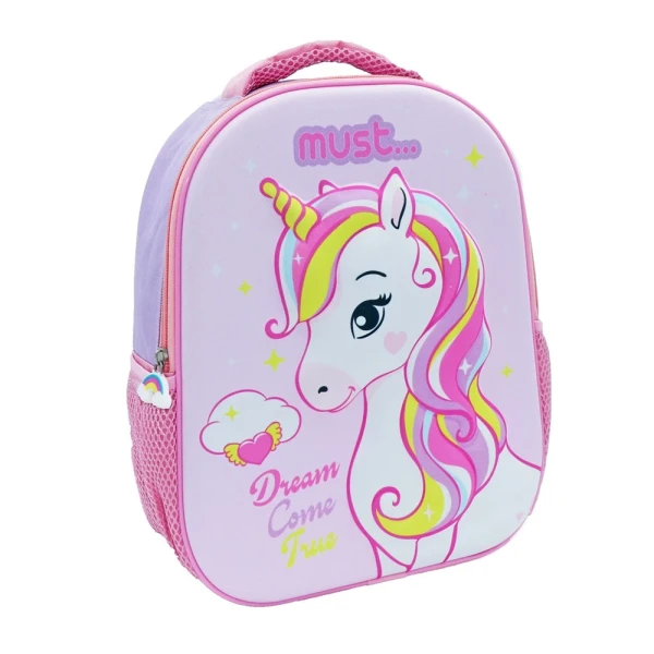 MUST TODDLER  BACKPACK 1 CASE 3D EVA UNICORN DREAM COME TRUE