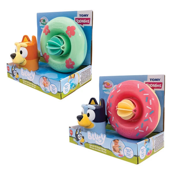 TOMY TOOMIES ΒΡΕΦΙΚΟ ΠΑΙΧΝΙΔΙ ΜΠΑΝΙΟΥ BLUEY ΣΩΣΙΒΙΟ & ΦΙΓΟΥΡΑ ΓΙΑ 18+ ΜΗΝΩΝ - 2 ΧΡΩΜΑΤΑ
