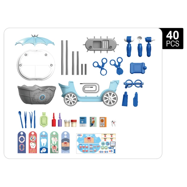 4 IN 1 DENTIST SET WITH TROLLEY