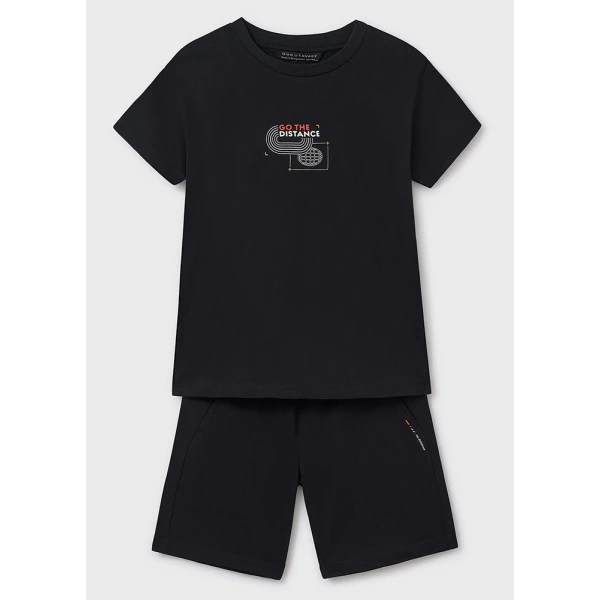 MAYORAL SET COTTON GO THE DISTANCE BLACK 