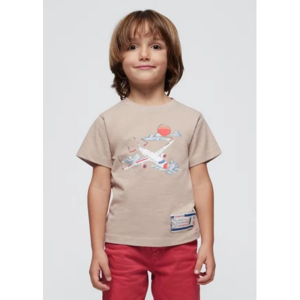 MAYORAL SHORT SLEEVES BLOUSE FLYING AROUND BEIGE