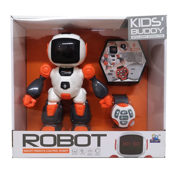 REMOTE CONTROLLED ROBOT WITH WATCH-CONTROLLER ORANGE 