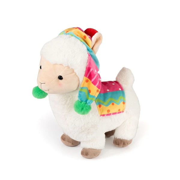 PLUSH LLAMA WITH HAT 38 cm 