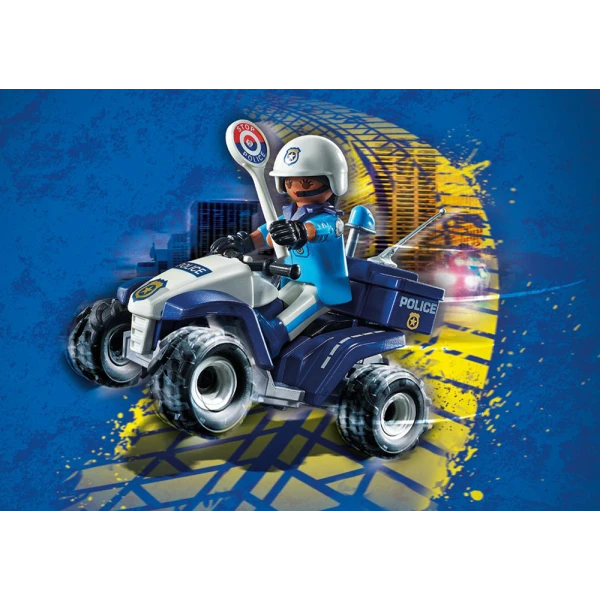 PLAYMOBIL CITY ACTION ΑΣΤΥΝΟΜΙΚΟΣ ΜΕ ΓΟΥΡΟΥΝΑ 4X4