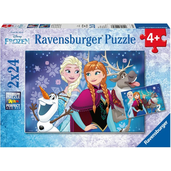 RAVENSBURGER PUZZLE 2Χ24 pcs FROZEN NORTHERN LIGHTS