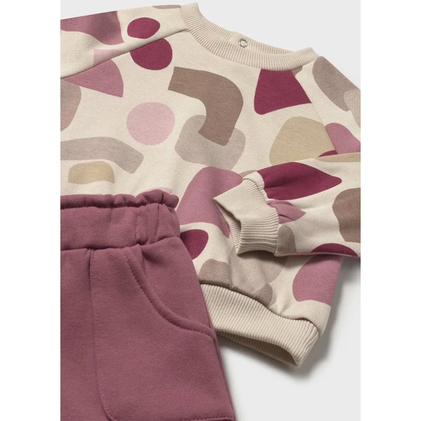 MAYORAL TRACKSUIT SWEATSHIRT PRINTED PINK 
