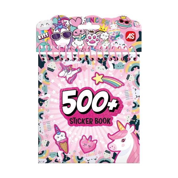 AS NOTEBOOK WITH STICKERS - 3 DESIGNS