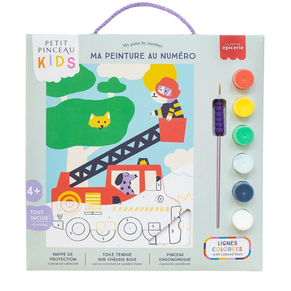 PETIT PINCEAU KIDS ΖΩΓΡΑΦΙΚΗ ΜΕ ΑΡΙΘΜΟΥΣ - WOUF