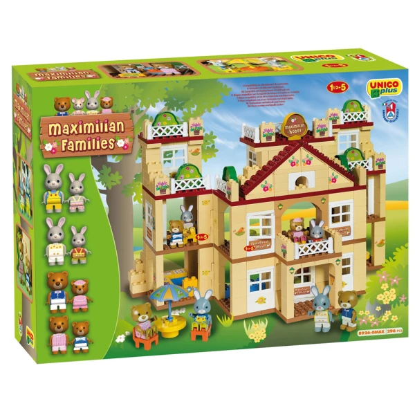 UNICO PLUS BRICKS 296 pcs HOTEL MAXIMILIAN FAMILIES
