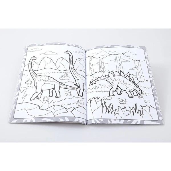 COLOURING BOOK  MEGATASTIC - DINOSAURS