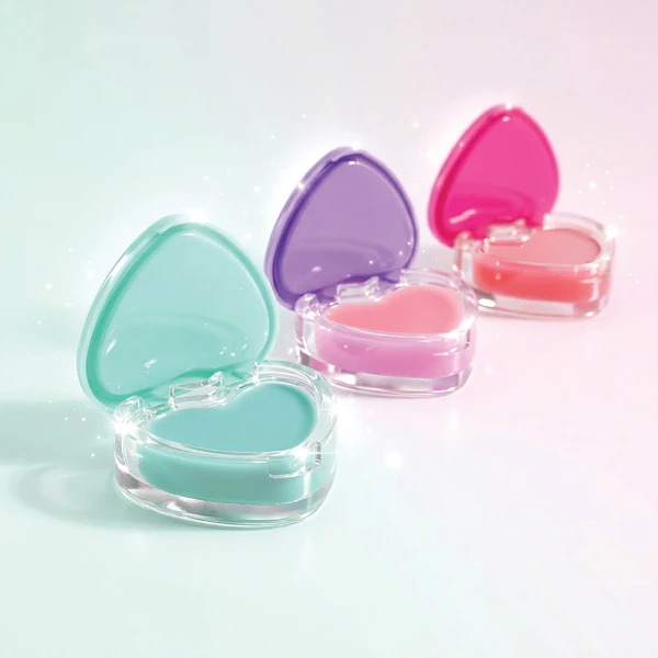 HAPPIHOBBI LIP BALM SPARKLE LOVE - 3 ΣΧΕΔΙΑ
