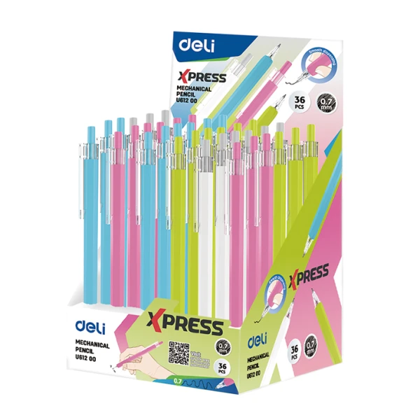 DELI MECHANICAL PENCIL 0.7 mm - 4 COLOURS