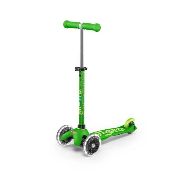 MICRO 3-WHEELS MINI MICRO DELUXE LED SCOOTER GREEN