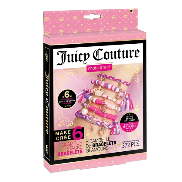 MAKE IT REAL JUICY COUTURE GLAMOUR STACK BRACELETS