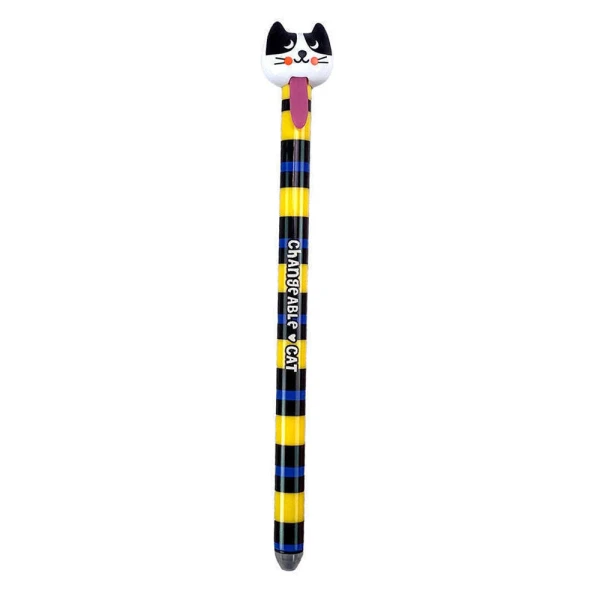 ERASABLE PEN YELLOW CAT
