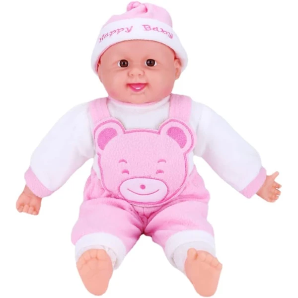 LARGE BABY 50cm FOR STROLLER WITH SOUNDS IN GREEK - VARIOUS COLORS